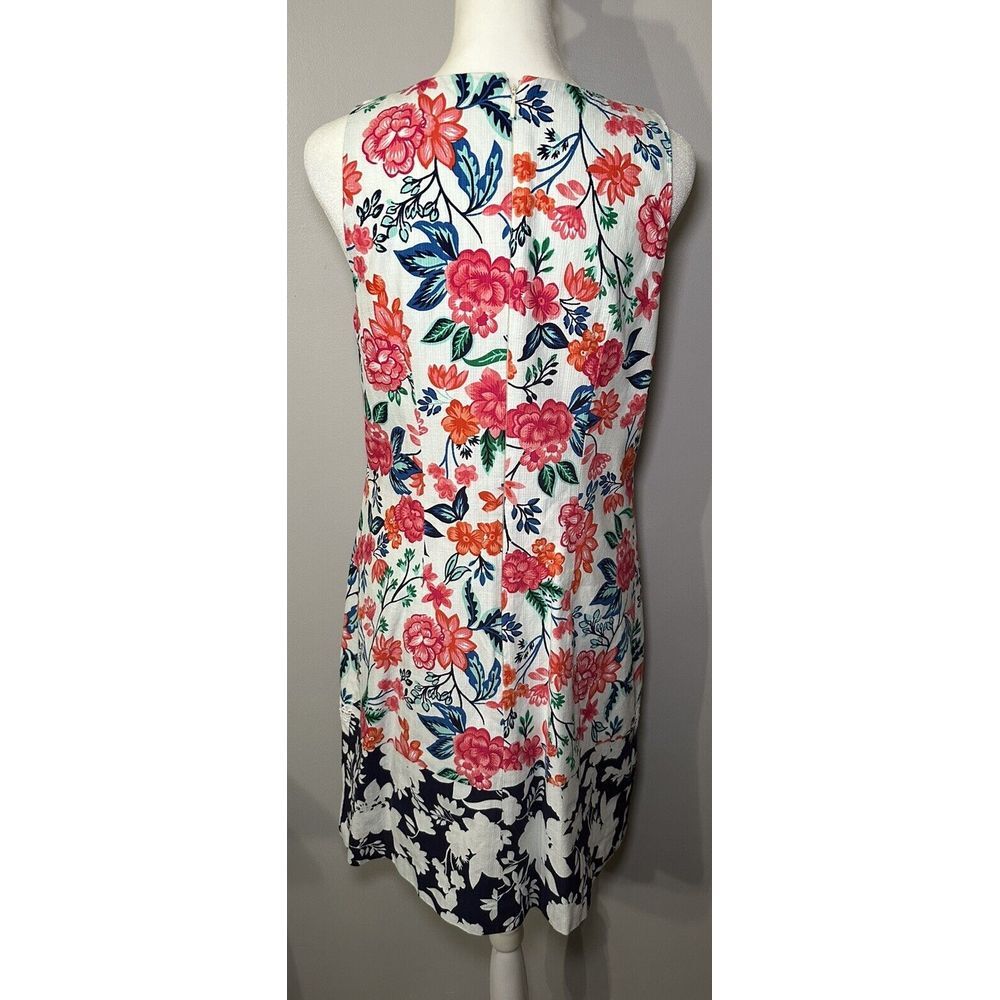 Eliza J Womens Floral Lace Sleeveless‎ Shift Dress Size 6 Cottagecore Feminine - Picture 3 of 9